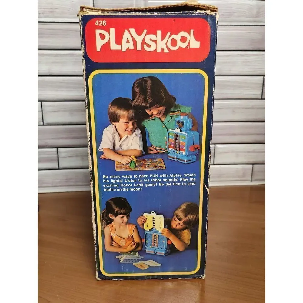 Vintage 1978 Playskool Alphie The Electronic Robot Tested and Working # A67